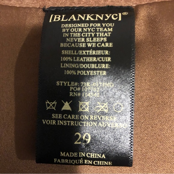 BLANK NYC SUEDE CAMEL SIDE ZIPPER MINI SKIRT SIZE (29) - Picture 8 of 13